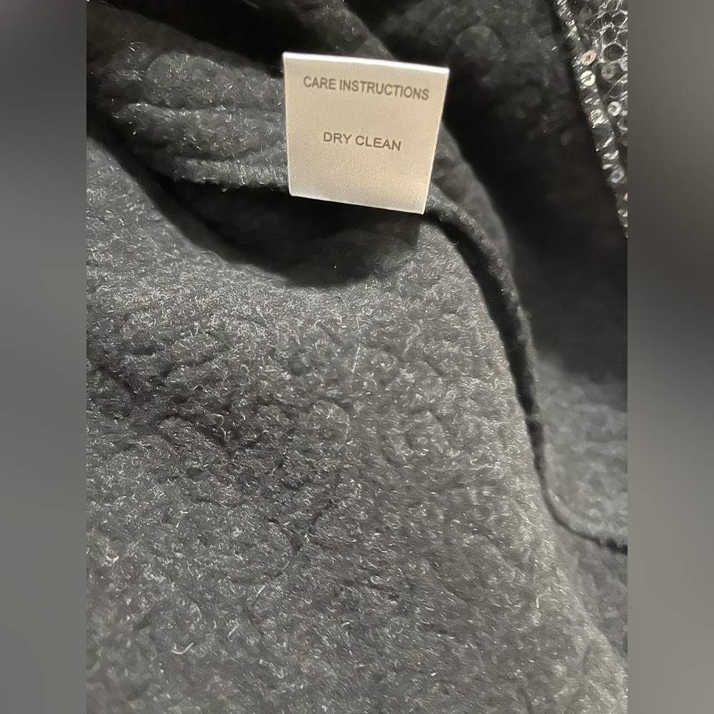 NWT 600 West Women’s Silver Sequin High Neck Jacket Size S - Picture 9 of 11